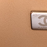 Caviar Quilted Small Double Flap Beige