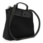 Toile Vache Calfskin Herbag 30 PM Ficelle Black