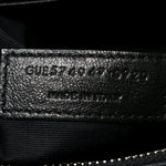 Calfskin Y Quilted Monogram Large Loulou Chain Satchel Black