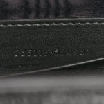 Sequin Lizard Embossed GG Mini Bamboo 1947 Top Handle Chain Bag Black White