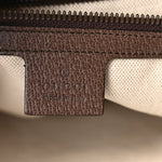 GG Supreme Monogram Web Ophidia Half Moon Hobo Brown