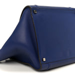 Supple Calfskin Medium Phantom Luggage Indigo