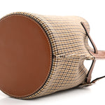 Smooth Calfskin Tweed Nano Big Bag Bucket Tan