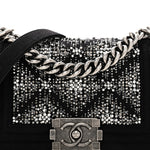 Wool Felt Embellished Small Boy Flap Black