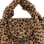 Cavallino Vitello Leopard Print Mini Spy Bag Marrone