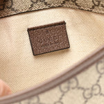 GG Supreme Monogram Neo Vintage Web Belt Bag Brown