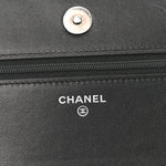 Caviar Quilted Boy Wallet On Chain WOC Black
