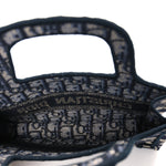 Oblique Mini Book Tote Blue Multicolor