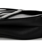 Grained Calfskin Saddle Bag Black