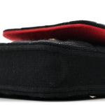 Jersey Quilted Micro Mini Flap Black
