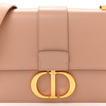 Box Calfskin 30 Montaigne Flap Bag Rose Des Vents