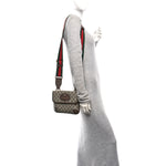 GG Supreme Monogram Web Small Neo Vintage Double Flap Messenger Bag Beige New Acero