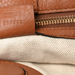 Pebbled Calfskin Medium Bamboo Shopper Tote Acero