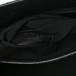 Calfskin Crocodile Embossed Large Sac De Jour Carryall Black