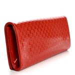 Patent Microguccissima Small Broadway Clutch Red