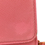 Saffiano Metal Oro Chain Wallet Ibisco