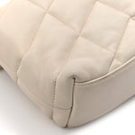 Lambskin Quilted Toy Loulou Puffer Monogram Chain Satchel Crema Soft