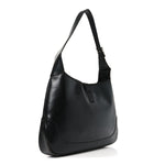 Calfskin Jackie O Hobo Black