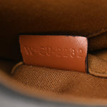 Canvas Calfskin Triomphe Mini Besace Tan