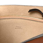 Suede Calfskin Medium Faye Shoulder Bag Tobacco