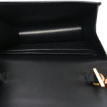 Vitello Mini Virtus Chain Clutch Black
