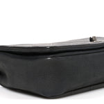 Calfskin Diamond Embossed Medium New Chic Flap Dark Grey