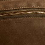 Soft Grained Calfskin Sangle Bucket Bag Taupe
