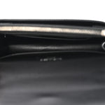 Calfskin Crocodile Embossed Monogram Sunset Chain Wallet Black