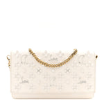 Calfskin Spikes Loubinthesky Paloma Wallet On Chain White