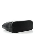 Textured Dollar Calfskin Medium Ophidia Shoulder Tote Bag Black