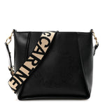 Eco Alter Nappa Perforated Logo Mini Crossbody Black