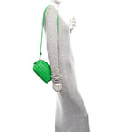 Nappa Intrecciato Mini Loop Camera Bag Parakeet