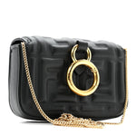 Nappa Matisse FF Embossed Nano Baguette Charm Black