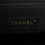 Suede Calfskin Shiny Lambskin Quilted Small Coco Base Shopping Bag Beige Black