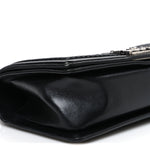 Lambskin Stitched Medium Boy Flap Black