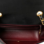 Lambskin Quilted Small Single Flap Black