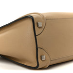 Drummed Calfskin Micro Luggage Dune