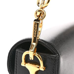 Azalea Calfskin Small Horsebit 1955 Chain Shoulder Bag Black