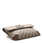 GG Supreme Monogram Neo Vintage Web Belt Bag Brown
