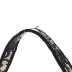 Oblique Embroidered Saddle Bag Blue