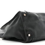 Drummed Calfskin Mini Luggage Black