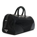 Nylon Saffiano Top Handle Bag Black
