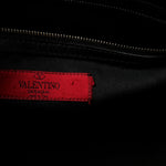 Vitello Rockstud Dome Shopper Black