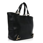 Calfskin Small Abbey Tote Black