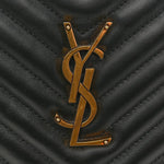 Calfskin Matelasse Monogram Lou Camera Bag Black