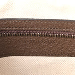 GG Supreme Monogram Textured Dollar Calfskin Web Ophidia Wristlet Shoulder Bag Beige Ebony New Acero