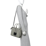 Calfskin Small The Monogram Tote Black White