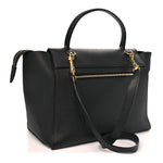 Grained Calfskin Mini Belt Bag Black