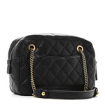 Sheepskin Quilted Trapezio Camera Case Black
