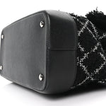 Tweed Trip Top Handle Flap Black